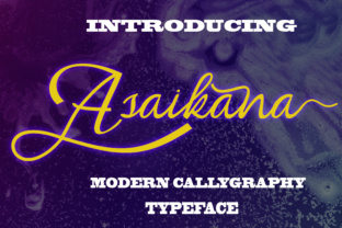 Asaikana: A Modern Script Typeface for Editorial Elegance