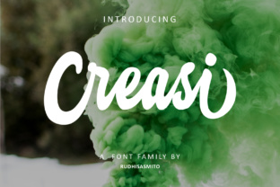 Creasi: A Modern Script Font for Editorial Design