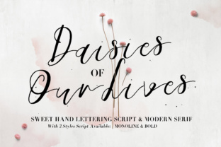 Daisies of Our Lives: A Modern Serif and Script Font for Editorial Design