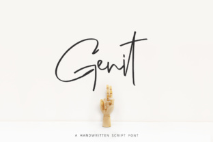 Genit Typeface: A Modern Script for Minimalist Brand Identity