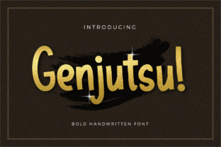 Genjutsu: A Fresh Handwritten Typeface for Modern Editorial Design