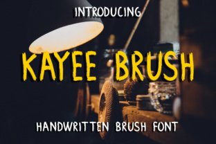 Kayee Brush: A Handwritten Font for Authentic Craft Designs