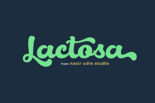 Lactosa: The Bold Script Typeface for Energetic Brand Identity