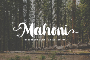 Mahoni: A Handwritten Script Font for Editorial Design
