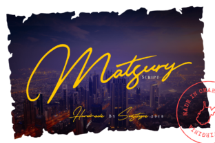 Matsury: The Organic Script Font for Editorial Design