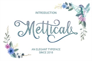 Mettical: A Romantic Script Font for Polished Brand Identity