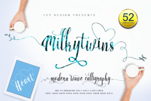 Milkytwins: A Modern Script Font for Editorial Design