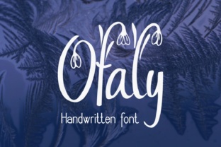 Ofaly: A Soft, Handwritten Typeface for Spring Editorial Design