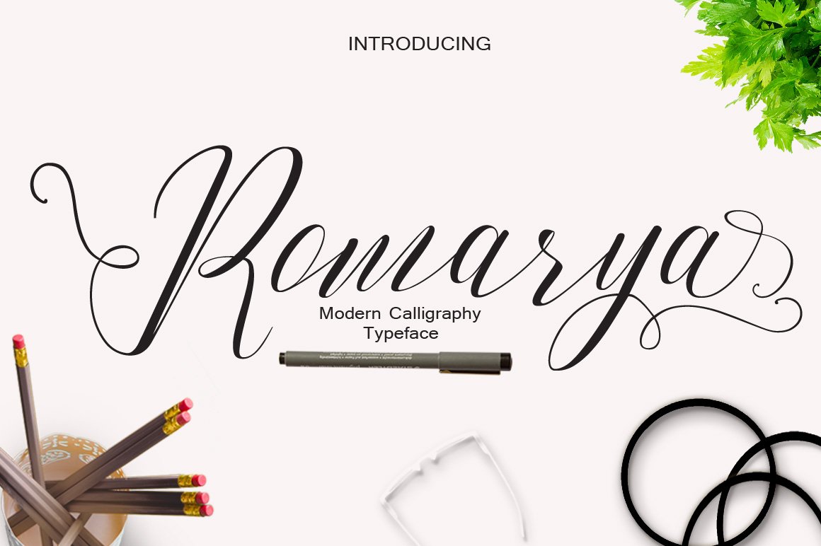 Romarya Typeface: Elevating Brand Identity with Elegant Script Design