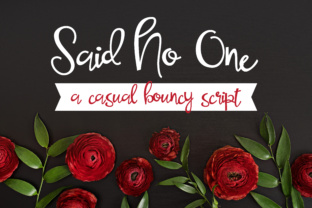 Said No One: A Hand-Inked Script for Editorial Design