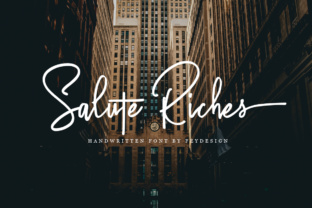 Salute Riches: Elevating Editorial Design with Handwritten Elegance