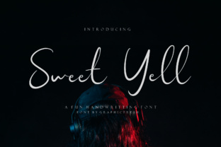 Sweet Yell: A Modern Script Font for Editorial Design