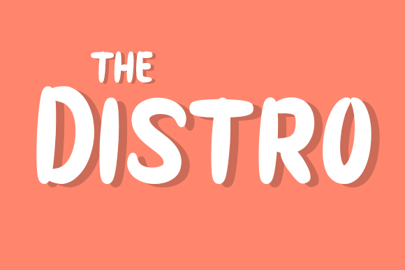 The Distro: A Modern Display Typeface for Handmade Brands