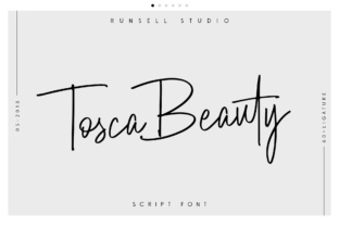 Tosca Beauty: An Elegant Script Font for Authentic Brand Identity