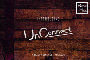 UnConnect: A Rustic Stencil Typeface for Handmade Brands