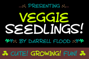 Veggie Seedlings: A Playful Hand-Drawn Typeface for Spring Brands