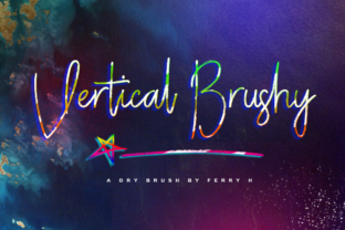 Vertical Brushy: A Modern Script Typeface for Editorial Design